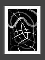 minimalistiska svartvita konturer ren modern abstrakt vektorillustration bakgrund med lämplig för böcker täcker broschyrer flygblad sociala inlägg etc. vektor