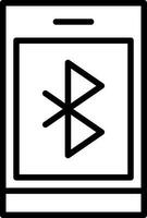 Bluetooth-Vektor-Icon-Design vektor