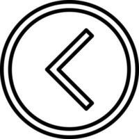 zurück Vektor Symbol Design