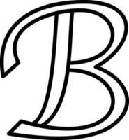 Brief b Vektor Symbol Design