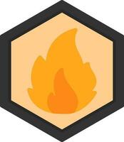 brandfarlig vektor ikon design