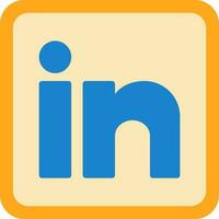 Linkedin Vektor Symbol Design