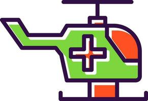 Luft Krankenwagen Vektor Symbol Design