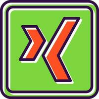 xing logotyp vektor ikon design