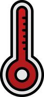 Thermometer-Vektor-Icon-Design vektor