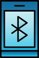 Bluetooth-Vektor-Icon-Design vektor