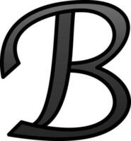 Brief b Vektor Symbol Design