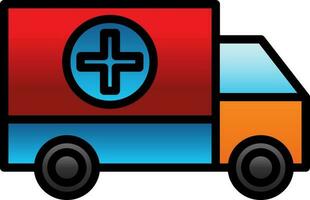 Krankenwagen-Vektor-Icon-Design vektor