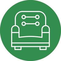 Couch-Vektor-Icon-Design vektor