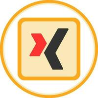 xing logotyp vektor ikon design