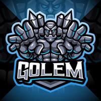 golems esport maskot logo design vektor