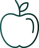 äpple frukt vektor ikon design