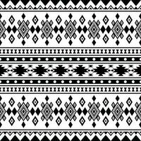 nahtlos ethnisch Muster mit traditionell Stammes- Textur Design zum Stoff drucken. geometrisch abstrakt Vektor Illustration aztekisch und navajo Stil. schwarz und Weiß Farben.