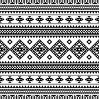 ethnisch zeitgenössisch abstrakt geometrisch Vektor Illustration. Stammes- actez navajo nahtlos Muster. schwarz und Weiß Farben. Design zum Vorlage, Stoff, weben, Abdeckung, Teppich, Fliese, Zubehörteil.