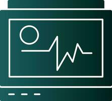 EKG-Monitor-Vektor-Icon-Design vektor