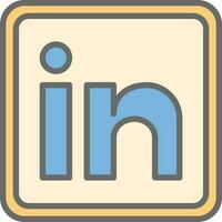 Linkedin Vektor Symbol Design