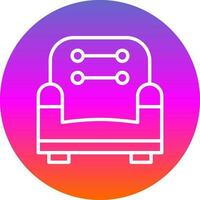 Couch-Vektor-Icon-Design vektor
