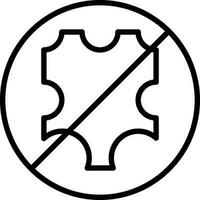 Nein Leder Vektor Symbol Design