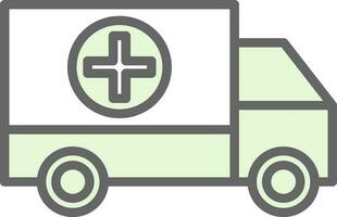 Krankenwagen-Vektor-Icon-Design vektor