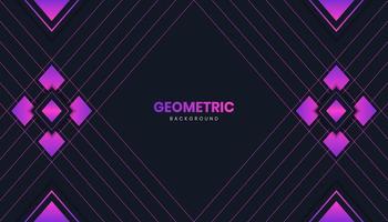 geometrisk bakgrund i rosa former vektor