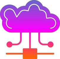 Cloud-Computing-Vektor-Icon-Design vektor