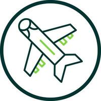 Flugzeug-Vektor-Icon-Design vektor