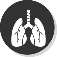 Lungen-Vektor-Icon-Design vektor
