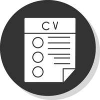 cv-Vektor-Icon-Design vektor