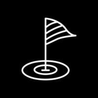 Golf Flagge Vektor Symbol Design