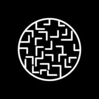 Labyrinth Vektor Symbol Design