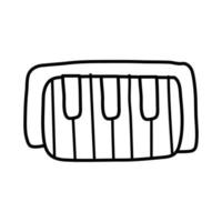 ikon för pianoinstrumentlinje vektor