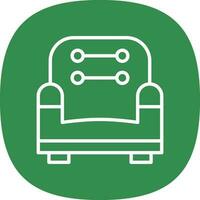 Couch-Vektor-Icon-Design vektor