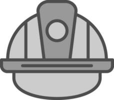 Schutzhelm-Vektor-Icon-Design vektor