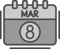 März Vektor Symbol Design