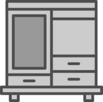 Kleiderschrank-Vektor-Icon-Design vektor