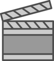 Clapperboard-Vektor-Icon-Design vektor