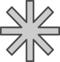 asterisk vektor ikon design