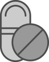 Tabletten-Vektor-Icon-Design vektor