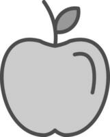 Apfel Obst Vektor Symbol Design