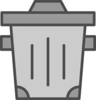 Trash-Vektor-Icon-Design vektor