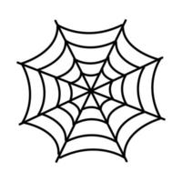 Halloween Spinnennetz Linie Stilikone