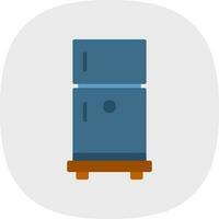 Kühlschrank-Vektor-Icon-Design vektor