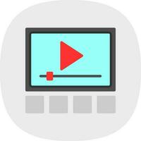 Video-Player-Vektor-Icon-Design vektor