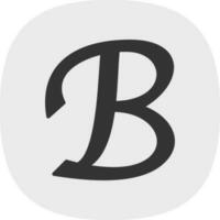 Brief b Vektor Symbol Design