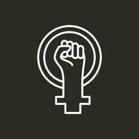 feminism vektor ikon design