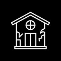 Beschädigung Haus Vektor Symbol Design