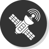 Satelliten-Vektor-Icon-Design vektor