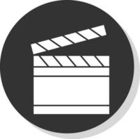 Clapperboard-Vektor-Icon-Design vektor