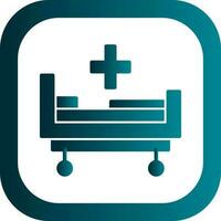 Krankenhausbett-Vektor-Icon-Design vektor