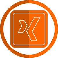 xing logotyp vektor ikon design